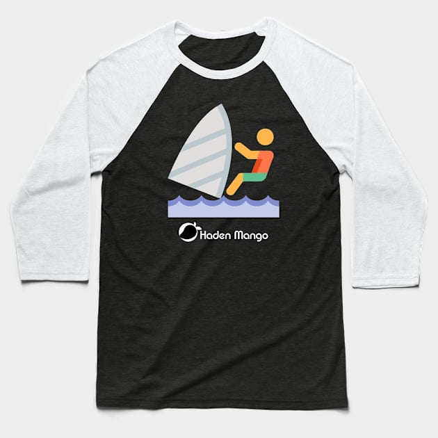 Windsurfing Design Haden Mango Baseball T-Shirt by Hayden Mango Collective 